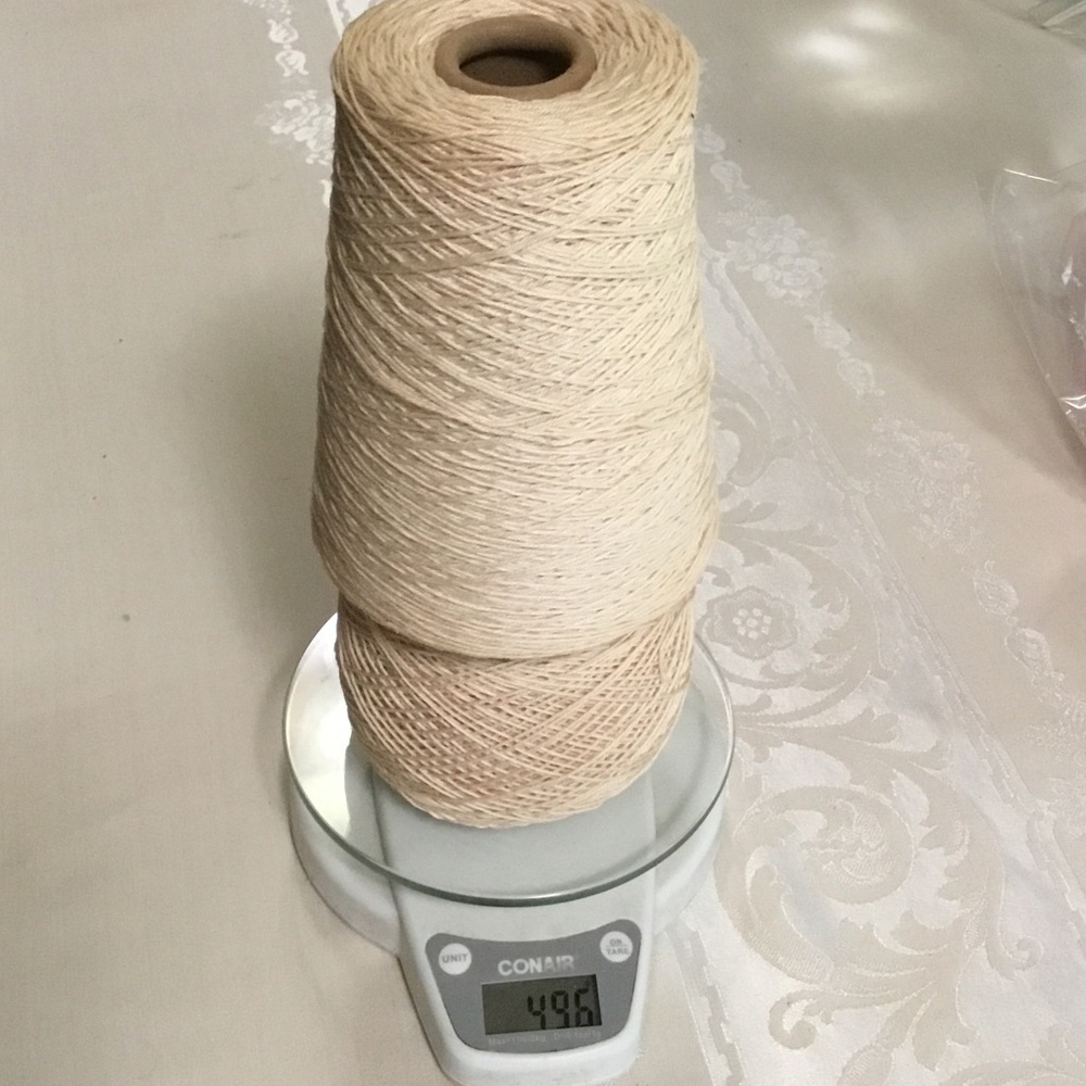 Baby Georgia Cream Color Mercerized Cotton Yarn